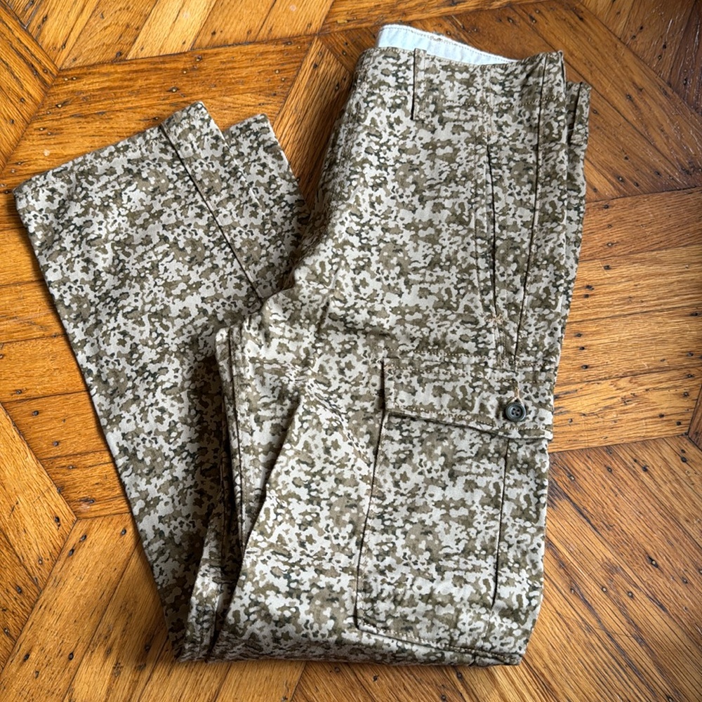 Levi Strauss Mens Digital Camo Cargo Pants Tan Straight Leg